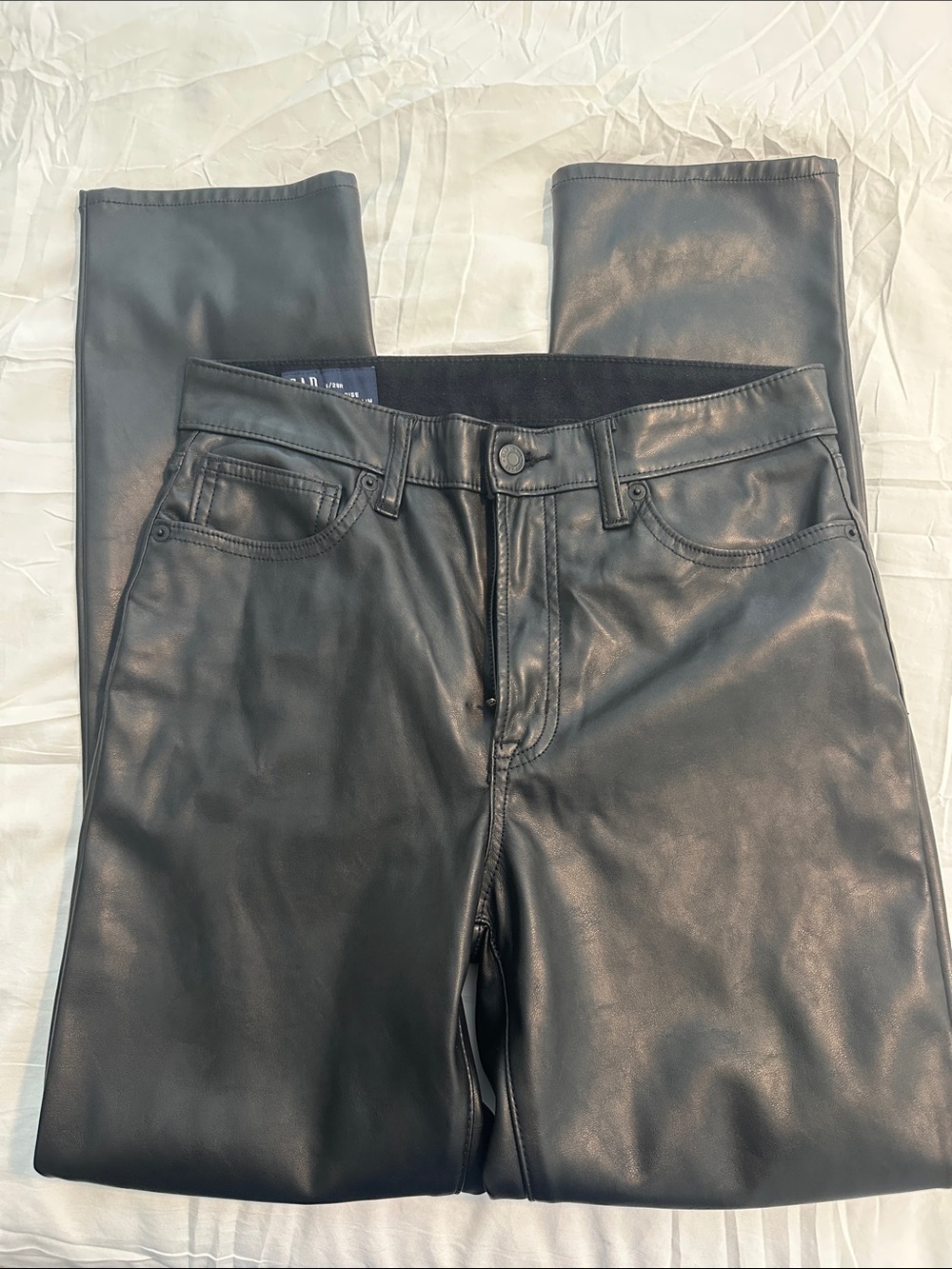 GAP Women's Black Skinny Faux Leather Jeans